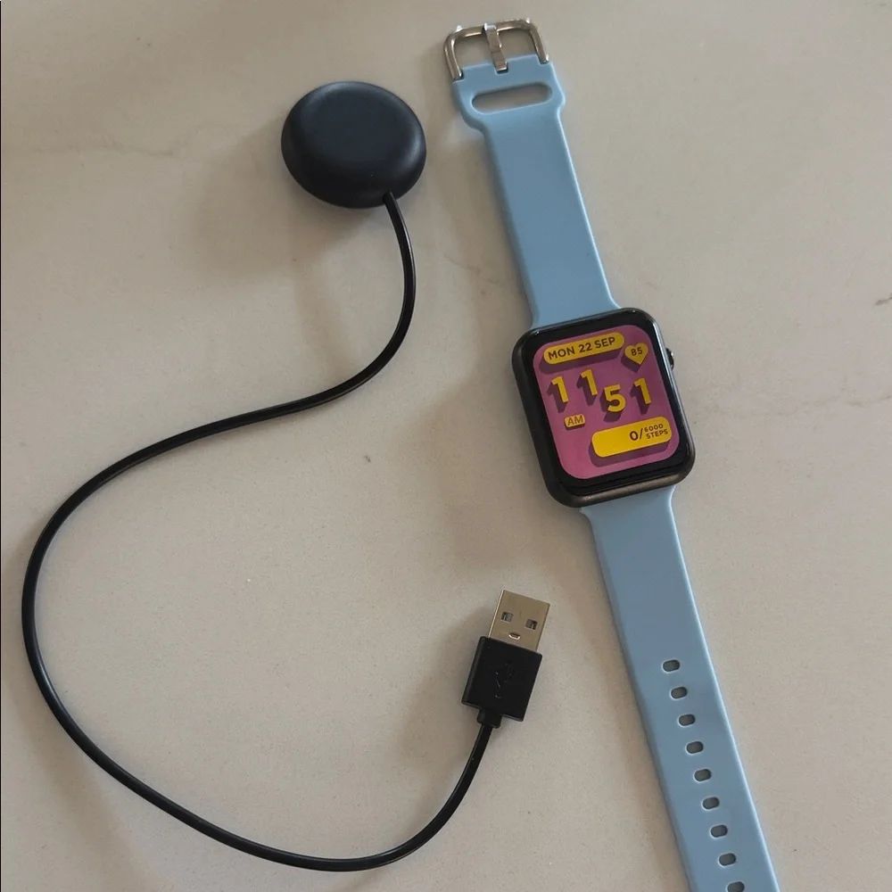 iTouch AIR 4 Smartwatch with Silicone Blue Band